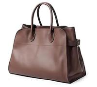 Générique 2025 Leather Tote Bag for Women, Large Retro Top-Handle Work Bag, Trendy PU Shoulder (Coffee)