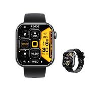 Générique 2025 Montre Homme Connectée - Montre Connectée l 1.9" Montre Connectée - Montre À Capteur D'Oxygène Compagnon De Mode F570724,Black