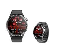 Générique 2025 Montre Tensiomètre - Moniteur De l 1.55" Montre Connecté - Moniteur D'Oxygène Compagnon De Mode F600711,BlackSteel