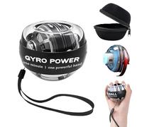 Générique 2025 New Auto-Start Wrist Trainer Ball,Vital Wrist Exerciser,Torque Ball,with LED Lights for Strengthen Arms,Fingers and Muscles Workouts (Black,Without Light)