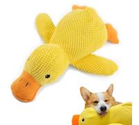 Générique 2025 New Biovetmd Calming Duck, Biovetmd Quacko Calming Duck Toy, Cute Quacking Stuffed Ducks Dog Toys, Yellow Stuffed Dog Chew Toys for Dogs Indoor Puppy(1pcs)