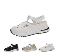 Générique 2025 New Bomre Shoes Bomre Orthopedic Sandals summer Platform Wedge Hollow-Out Closed Toe Platform Wedge Sneaker (1PCS/A,40)