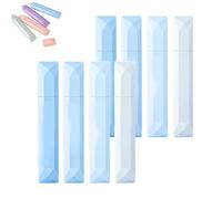 Générique 2025 New Double Sided Tape Pens, Double Sided Tape Roller Pens, Doble cara Glue Pen, for Scrapbooking, Gift Wrapping, Photo Mounting, School Office & Crafts (8 Pcs Blue)