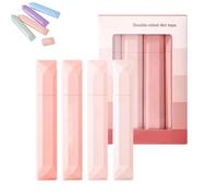 Générique 2025 New Double Sided Tape Pens, Double Sided Tape Roller Pens, Doble cara Glue Pen, for Scrapbooking, Gift Wrapping, Photo Mounting, School Office & Crafts (4 Pcs Pink)