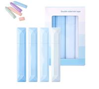 Générique 2025 New Double Sided Tape Pens, Double Sided Tape Roller Pens, Doble cara Glue Pen, for Scrapbooking, Gift Wrapping, Photo Mounting, School Office & Crafts (4 Pcs Blue)