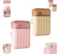 Générique 2025 New Ear Hole Ear Care Kit, Ears Piercing Cleaning kit, 240 Pcs Disposable EarsPiercing Cleaner, Easy to Carry 15ML Cleaning Solution for Girls, Women, and Men (Pink+Brown)