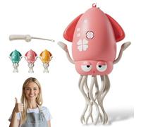 Générique 2025 New Electric Dancing Octopus Toy, Electric Auto-Avoid Octopus with LED Lights & Music, Smart Wiggly Robotic, for Kids Toddlers Indoor Play (Pink)
