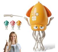 Générique 2025 New Electric Dancing Octopus Toy, Electric Auto-Avoid Octopus with LED Lights & Music, Smart Wiggly Robotic, for Kids Toddlers Indoor Play (Yellow)