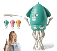 Générique 2025 New Electric Dancing Octopus Toy, Electric Auto-Avoid Octopus with LED Lights & Music, Smart Wiggly Robotic, for Kids Toddlers Indoor Play (Green)