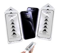 Générique 2025 New Invisible Screen Protector -Fingerprint-Proof Dust Free Without Bubbles, Hd/Privacy Tempered Glass Screen Protector, for Iphone 16 15 14 13 12 11 Pro Max (Privacy*2pcs,14)