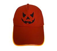 Générique 2025 NEW Jack-O’-Lantern Halloween Pumpkin Hat, Creative Pumpkin Baseball Cap with Lights, Scary Halloween Decoration (Teeth)