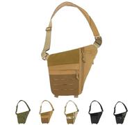 Générique 2025 New Powios Crossbody Bag, Shoulder Crossbody Bag for Men, Multifunctional Large Capacity Outdoor Waterproof Chest Bags (Khaki1)