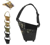 Générique 2025 New Powios Crossbody Bag, Shoulder Crossbody Sling Bag for Men, Large Capacity Multifunctional Outdoor Chest Bag (Black B)