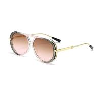 Générique 2025 New Vintage Style Pilot Sun Glasses of Any Face Shape for Women Men Summer Fashion Unisex Sunglasses Uv400 (Pink)