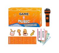 Générique 2025 Nouveau Jeu de fête de karaoké Familial, activité Musicale Interactive en Famille, Jeux de Cartes musicaux Rapides pour 2 à 10 Joueurs, défi de Chant hilarant pour Les soirées de Jeux