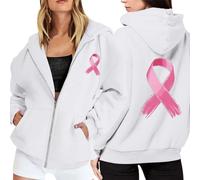 Générique 2025 Nouveau Octobre Ruban Rose Sensibilisation au Cancer du Sein Femme Sweat à Capuche - Sweats à Capuche pour Femme Contre Le Cancer du Sein #8