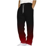 Générique 2025 Pantalon de Survêtement Droit Long Homme Automne Hiver Ajustée Couleur Dégradée Élastique Taille Haute Jogging Pantalons Comfort Everyday Pantalon avec Cordon de Serrage