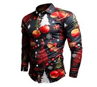 Générique 2025 Pull De Noels Hommes Moche sans Capuche Grande Taille Sweats Col Rond Sweatshirts Manches Longues Sweat-Shirt Pulls Moche De Noel, Homme Lumineux Grande Taille Cadeau Noëls