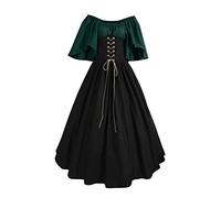 Générique 2025 Robe Medievale Femme Grande Taille Victorienne Steampunk Gothique Vintage Medievale Steampunk Costume MéDiéVal Femmes DéGuisement Victorienne DéGuisements Dress Halloween Renaissance