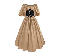 Générique 2025 Robe Medievale Femme Grande Taille Victorienne Steampunk Gothique Vintage Medievale Steampunk Costume MéDiéVal Femmes DéGuisement Victorienne DéGuisements Dress Halloween Renaissance