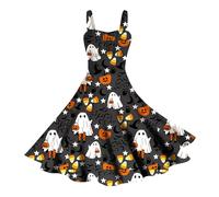 Générique 2025 Robes de d'halloween pour Femme Nouvelle Robe Déguisements Adultes Chic Et Elegant Vintage Renaissance Gothique Automne Hiver Taille Haute A-Line Toussaint cosplay, Halloween, carnaval
