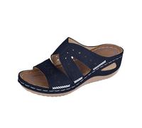 Générique 2025-Sandales Femmes Été Nouveau - Talon Compensé, Bout Poisson, Semelle Épaisse, Broderie,Motif Creux, Soutien Plantaire, À Bout Ouvert pour Marche