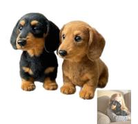Générique 2025 Soft Dachshund Plush Dogs - Interactive Emotional Healing Comfort Stuffed Animal, Cute Dog for Endless Snuggles, Relaxation & All Kids (Set of 2)