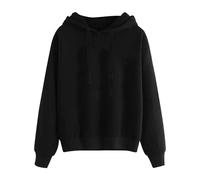 Générique 2025 Sweatshirt de Maison pour Femme avec Capuche Manches Longues Automne Hiver Version Épaissie Sweatshirt Comfort Everyday Couleur Unie Élégant Mode Pullover