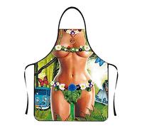 Générique 2025 Tablier Cuisine Homme Humour Tablier Barbecue, Drôle Nouveautés Tabliers de Cuisine Costumes de fête de Bachelorette pour Femme, Cadeau Rigolo pour les Amoureux de Couple Marié lavable