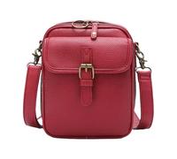 Générique 2025 Upgrade Vintage Double Layer Large Capacity Mini Messenger Bag, Vintage Messenger Bag, Unisex Messenger Bags Crossbody (Red)