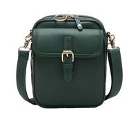 Générique 2025 Upgrade Vintage Double Layer Large Capacity Mini Messenger Bag, Vintage Messenger Bag, Unisex Messenger Bags Crossbody (Green)
