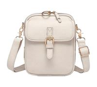 Générique 2025 Upgrade Vintage Double Layer Large Capacity Mini Messenger Bag, Vintage Messenger Bag, Unisex Messenger Bags Crossbody (White)