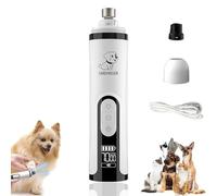 Générique 2025 Upgraded Silent Groom Pro Nail Grinder Cordless, Silent Groom Pro with LED Light & 3 Speeds, 2000mAh USB Rechargeable Dog Nail Trimmer for All Pet Sizes, Nails Thicknesses (1 Set)