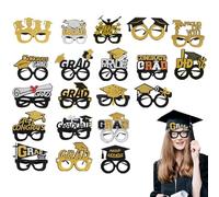 Générique 2025 verres, lunettes de bal,Classe de 2025 Prom Photo Booth accessoires | Partage de stand décoratif Grad Spooth Favors pour la séance photo, les et les étudiants