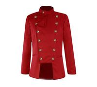 Générique 2025 Veste pour Hommes Médiéval Coats Halloween Uniforme Prince Gothique Veste Steampunk Tuxedo Victorien Jacket Manteau avec Boutons Aristocrate Jacquard Costume Cosplay Fête Pirate Party