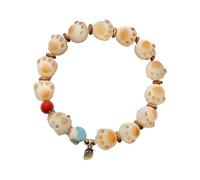 Générique 2025 Women Cat's Claw Bodhi Bracelet, Women Bead Bracelet String, The Cute Cat Paw Shape Will Bring You Good Luck (blessed)