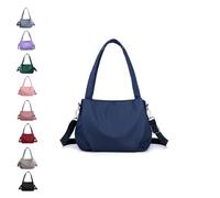 Générique 2025New Light and Versatile Casual Bag, Nylon Waterproof Shoulder Crossbody Bag With Multiple Pockets, for Women Daily Use (Dark blue)