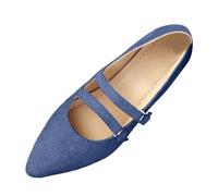 Générique 2026 2026 Chaussures décontractées pour Femmes : Un Mot sur Le Design des Chaussures Pointues (Blue, 39)