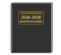 Générique 2026 2028 Planner - Monthly Agenda Book, Multi Year Calendar, Datebook Notebook Organizer System | Planning Scheduling Managing Tasks Goals, Appointment Tracking With Home Office Use