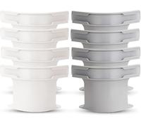 Générique 2026 Attaches Universelles pour Drap de Lit - Fixation Housse de Matelas Anti-Dérapant, Sangle de Coin pour Toutes Tailles, Maintien Solide des Draps - Heavy Duty (8, Gris+Blanc)