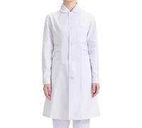 Générique 2026 Blouse Blanche College Blouse Chimie Lycee Bouton Blouses Medicale Femme Manche Longues Blouses De Laboratoire Confortable avec Poche pour Étudiant Infirmière Médecin Estheticienne