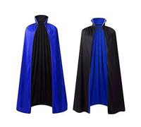 Générique 2026 Cape Vampire Adulte, Cape RéVersible Col Debout De Sorcier Et De Vampire, Deguisement Adulte Halloween Femme Et Homme pour Carnaval, Cosplay, ThéâTre Spectacles