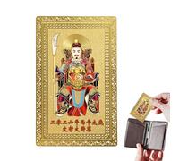 Générique 2026 Carte Tai Sui en Métal,Souvenir de Bénédiction | Carte de Fortune du Cheval du Nouvel An Chinois | pour les Enthousiastes Culturels, les Chercheurs Spirituels et les Collectionneurs
