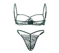 Générique 2026 Catégorie Lingerie - EnsembleSexy Dentelle Jarretière Pyjama Nouvelle Mode Nuit Intime (Green, L)