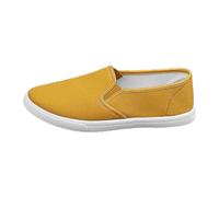 Générique 2026 Chaussures décontractées pour Femmes, Plates à Lacets, Confortables et Tendance, Unisexes, en Toile, à Quotidien avec Un Jean ou Un Pantalon décontracté. (Yellow-5, 37)