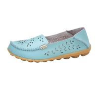 Générique 2026 Chaussures d'été en Cuir Creuses pour Femmes, Chaussures Blanches Respirantes à Enfiler