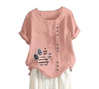 Générique 2026 Chemisier Femme Chic Et Élégant Chemise en Coton Lin Lin 2026 Chemisier Femme Haut en Aspect Naturel, Coupe Fluide Intemporelle, Se Marie avec Tous Les Bas De Votre Garde Robe Blanc