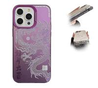 Générique 2026 Chinese Tradition Dragon Edition Case, Shockproof TPU Bumper Cover with Raised Bezel & Precise Cutouts, for iPhone 17/16/15/14/13/12/11 (for iPhone 11 Pro Max,Purple)