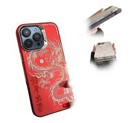 Générique 2026 Chinese Tradition Dragon Edition Case, Shockproof TPU Bumper Cover with Raised Bezel & Precise Cutouts, for iPhone 17/16/15/14/13/12/11 (for iPhone 14 Plus,Red)