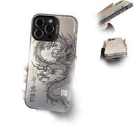Générique 2026 Chinese Tradition Dragon Edition Case, Shockproof TPU Bumper Cover with Raised Bezel & Precise Cutouts, for iPhone 17/16/15/14/13/12/11 (for iPhone 17 Pro Max,Black-A)